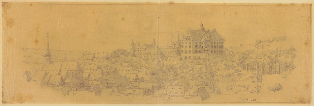 Altes Städtchen im Jahr 1581, German, 19th century