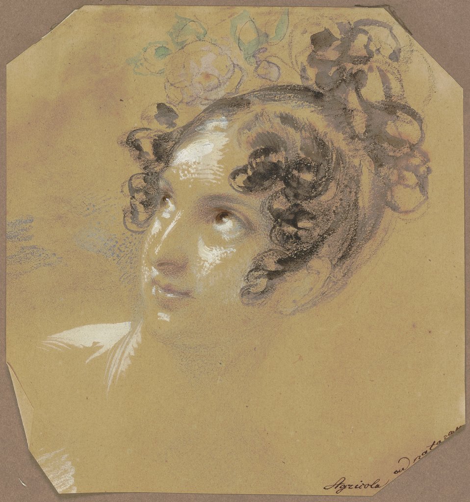 Female head, Karl Joseph Aloys Agricola