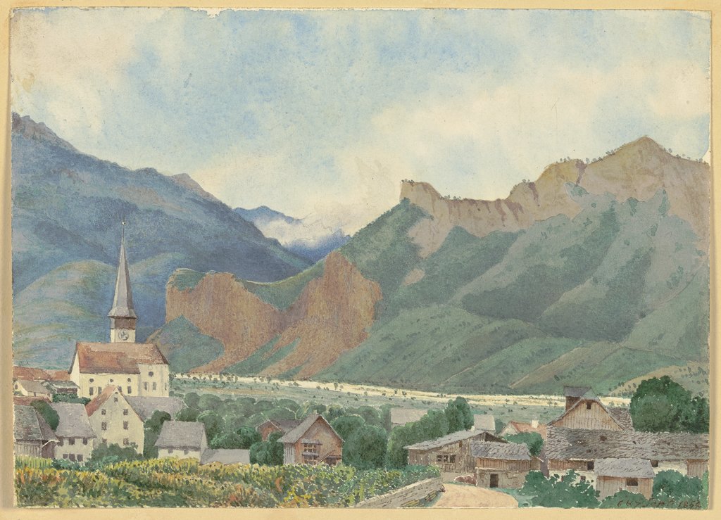 Dörfchen im Gebirge, Deutsch, 19. Jahrhundert
