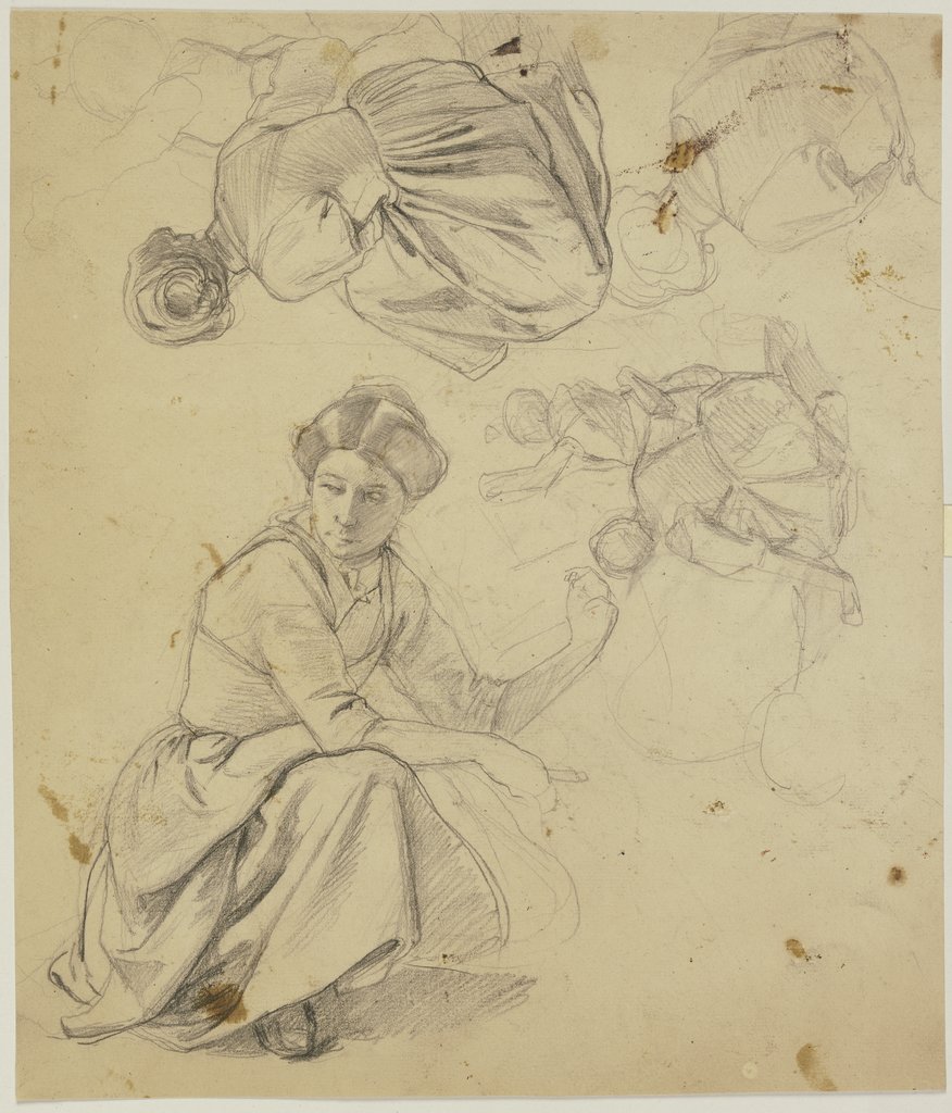 Study sheet: Kneeling Woman, Jakob Becker