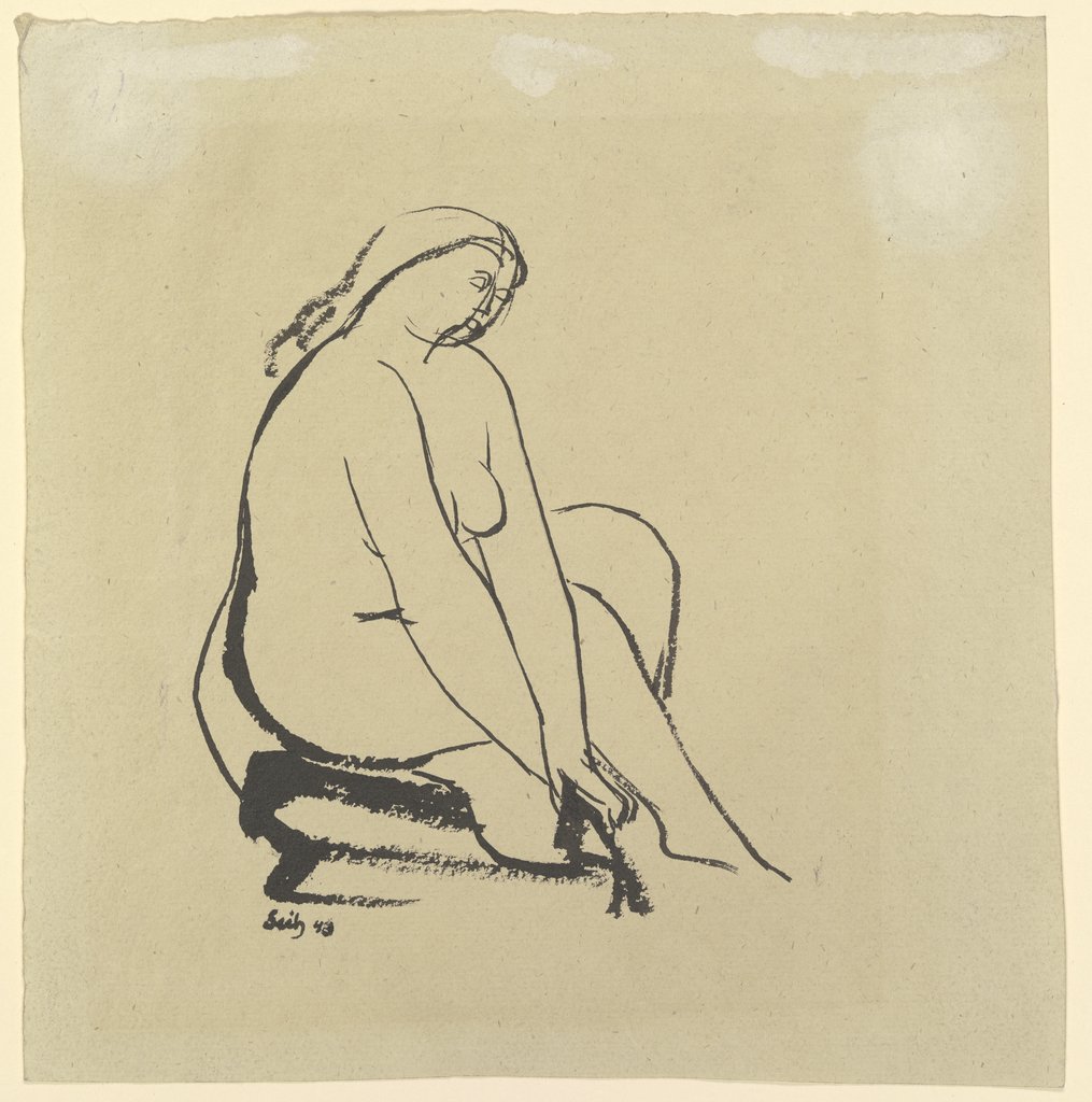 Sitting woman, Gustav Seitz