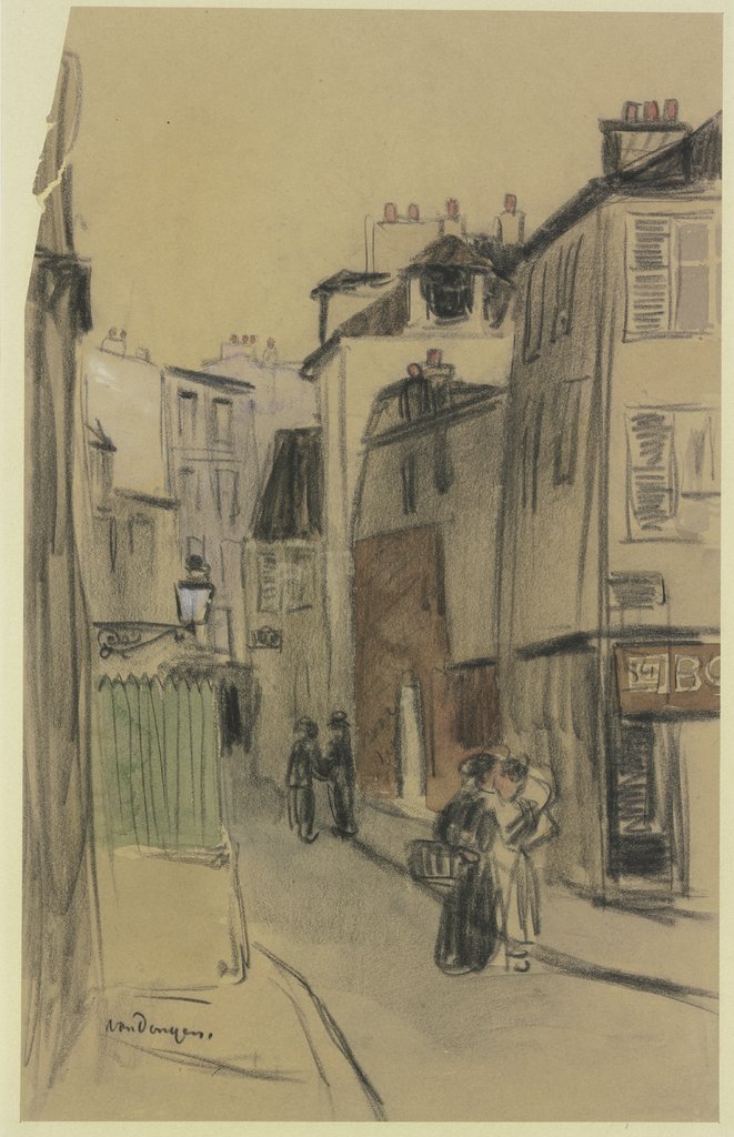 Winkelstrasse mit Staffage, Kees van Dongen