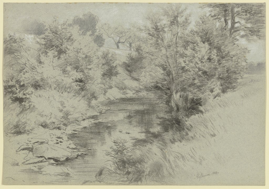 Stream near Hofheim, Adolf Hoeffler