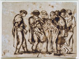 Adam Elsheimer, Die Verleugnung Petri, ca. 1600 – 1605