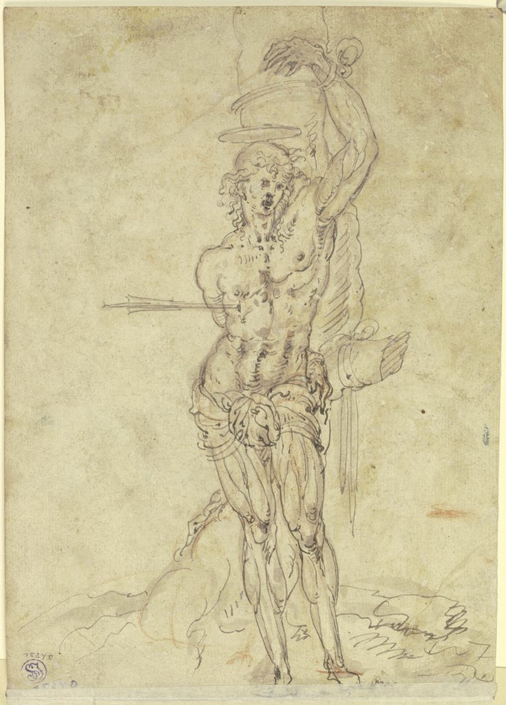Saint Sebastian, Italian, 16th century