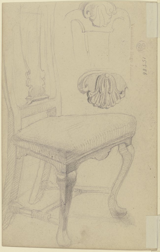 Stuhl mit ornamentalem Schnitzwerk, Wilhelm Busch