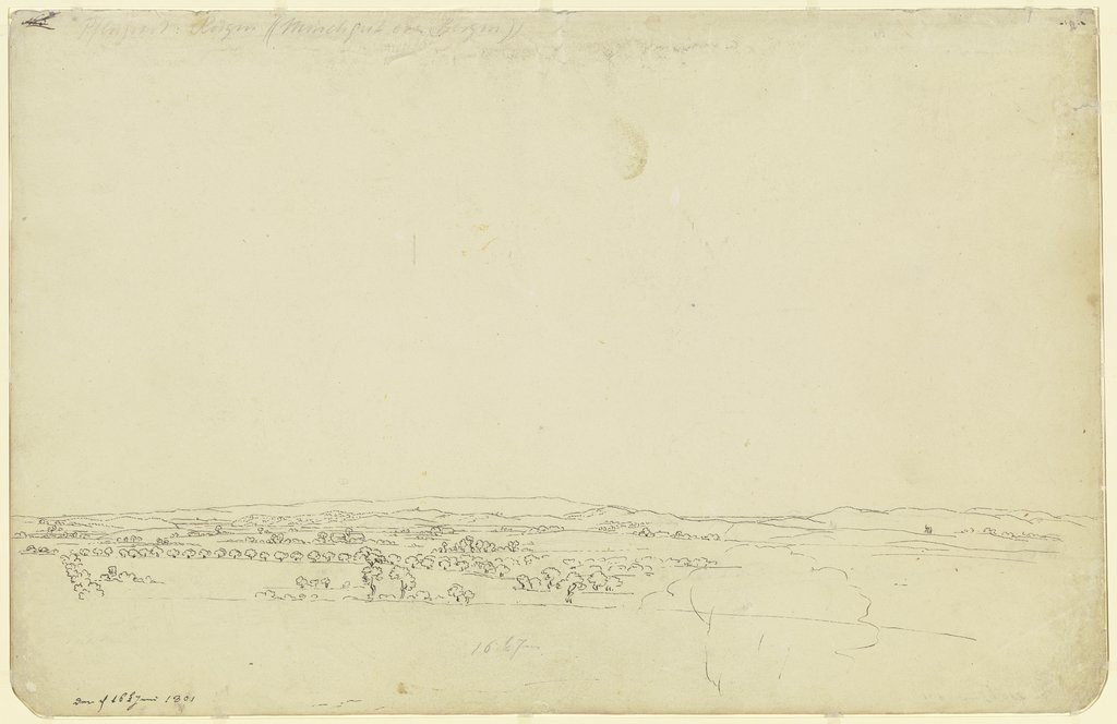 Blick zur Granitz (Rügenlandschaft), Caspar David Friedrich