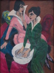 Two Women by a Sink; The Sisters