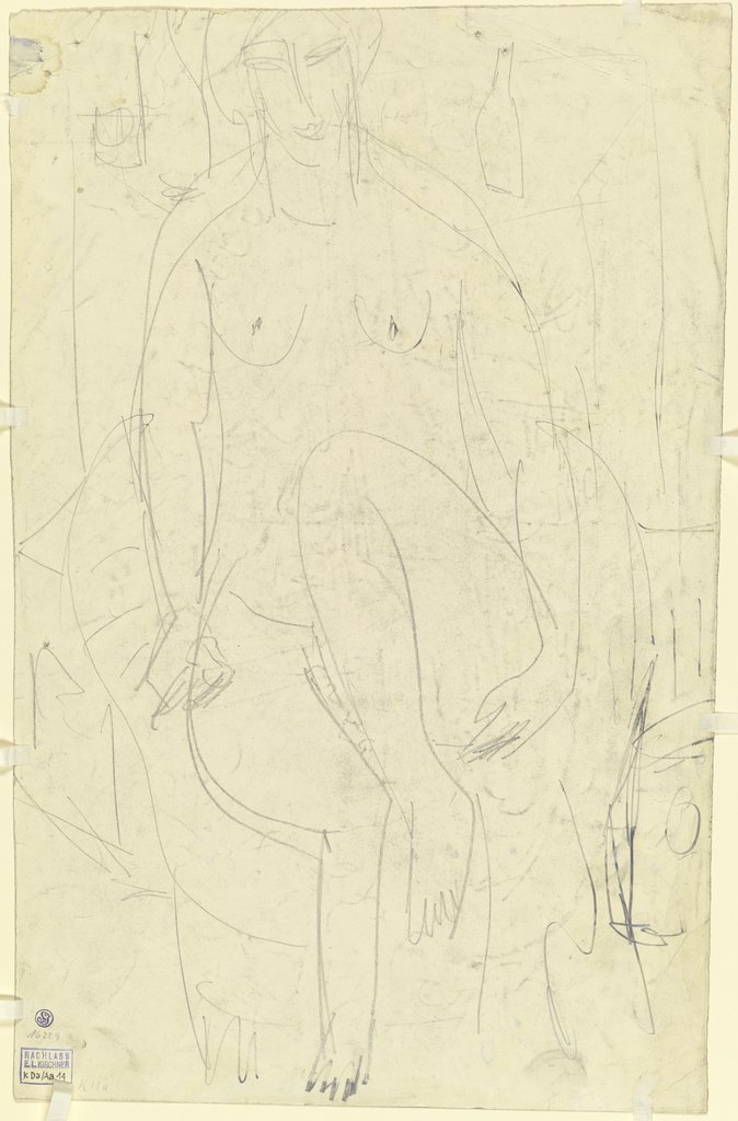 Sitzender weiblicher Akt, Ernst Ludwig Kirchner