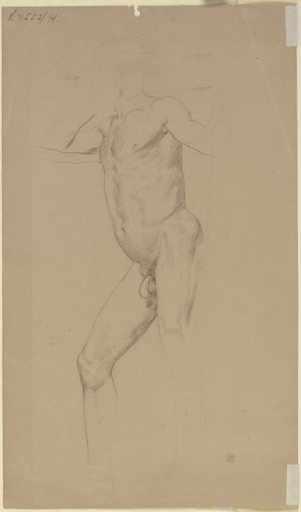 Standing male nude, Frederic Leighton Leighton of Stretton