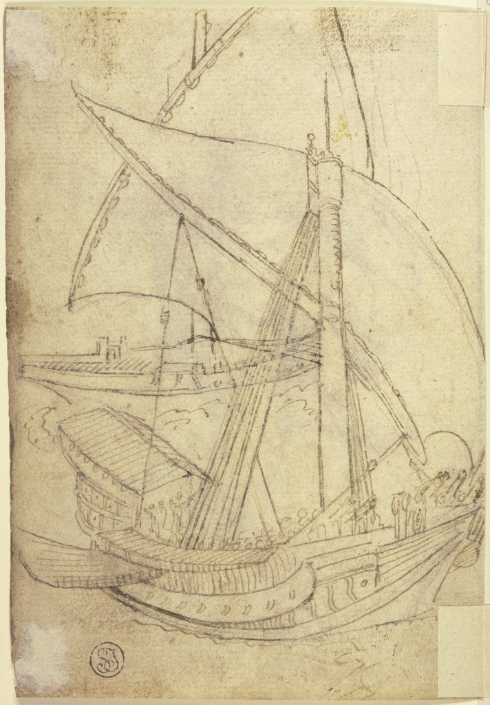 Zwei Schiffe, Italienisch, 16. Jahrhundert