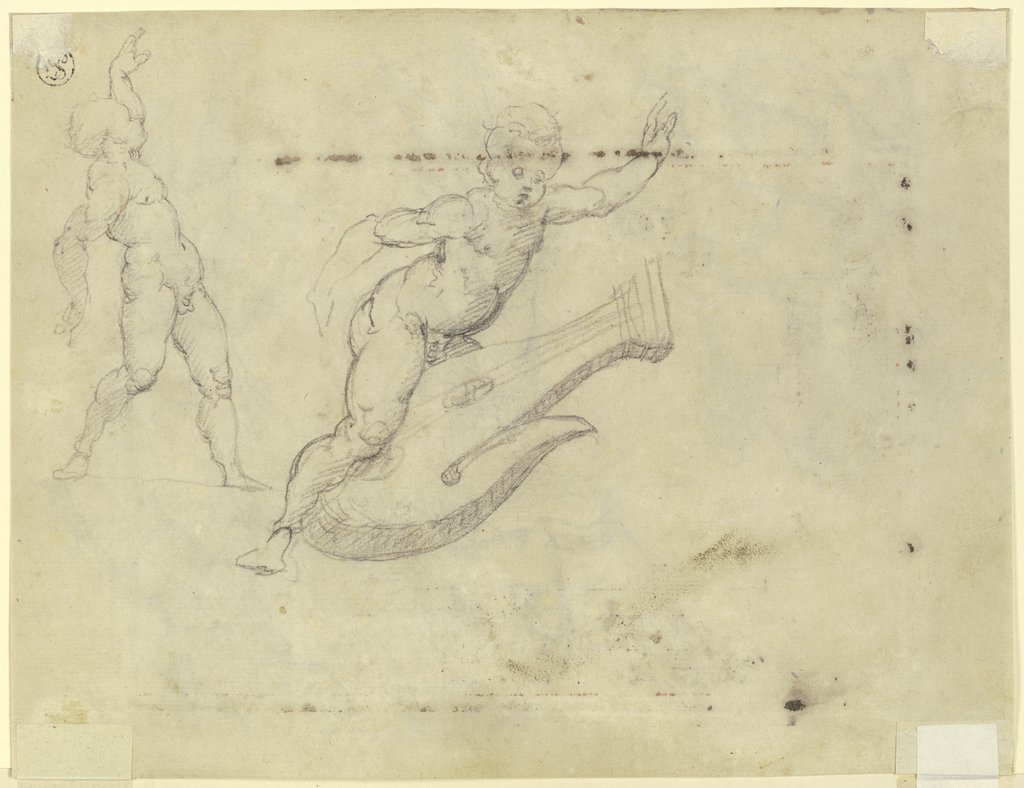 Two cherubs, Italian, 16th century