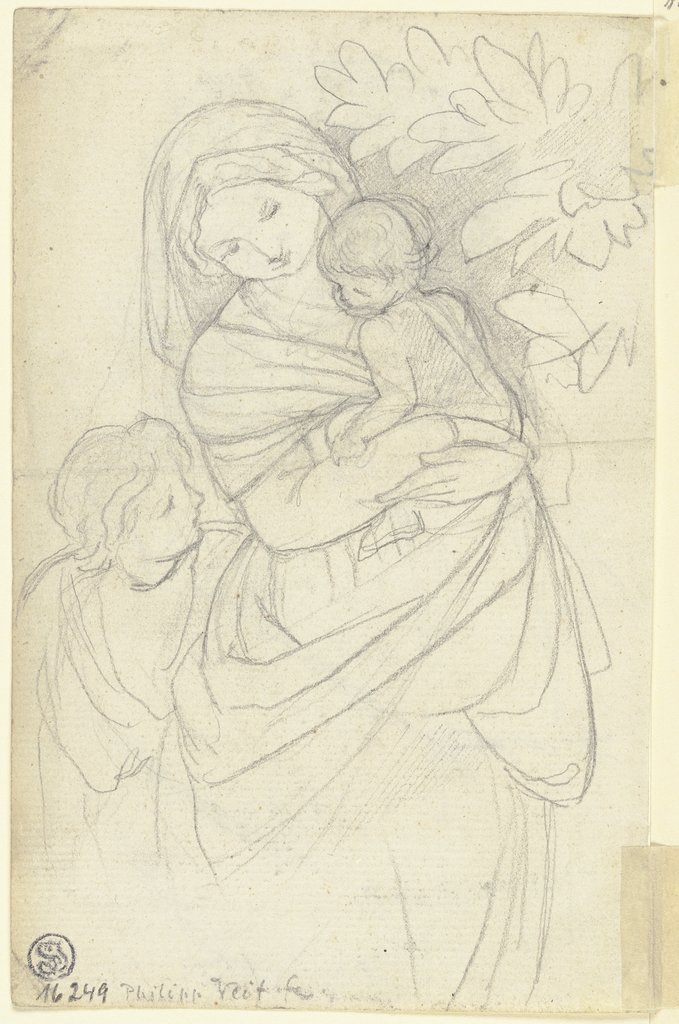 Stehende Madonna mit Jesuskind und Johannesknaben (?), Philipp Veit