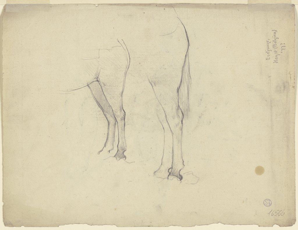 Hinterläufe eines Esels ("Ein Eselreiter in den Dünen"), Otto Scholderer