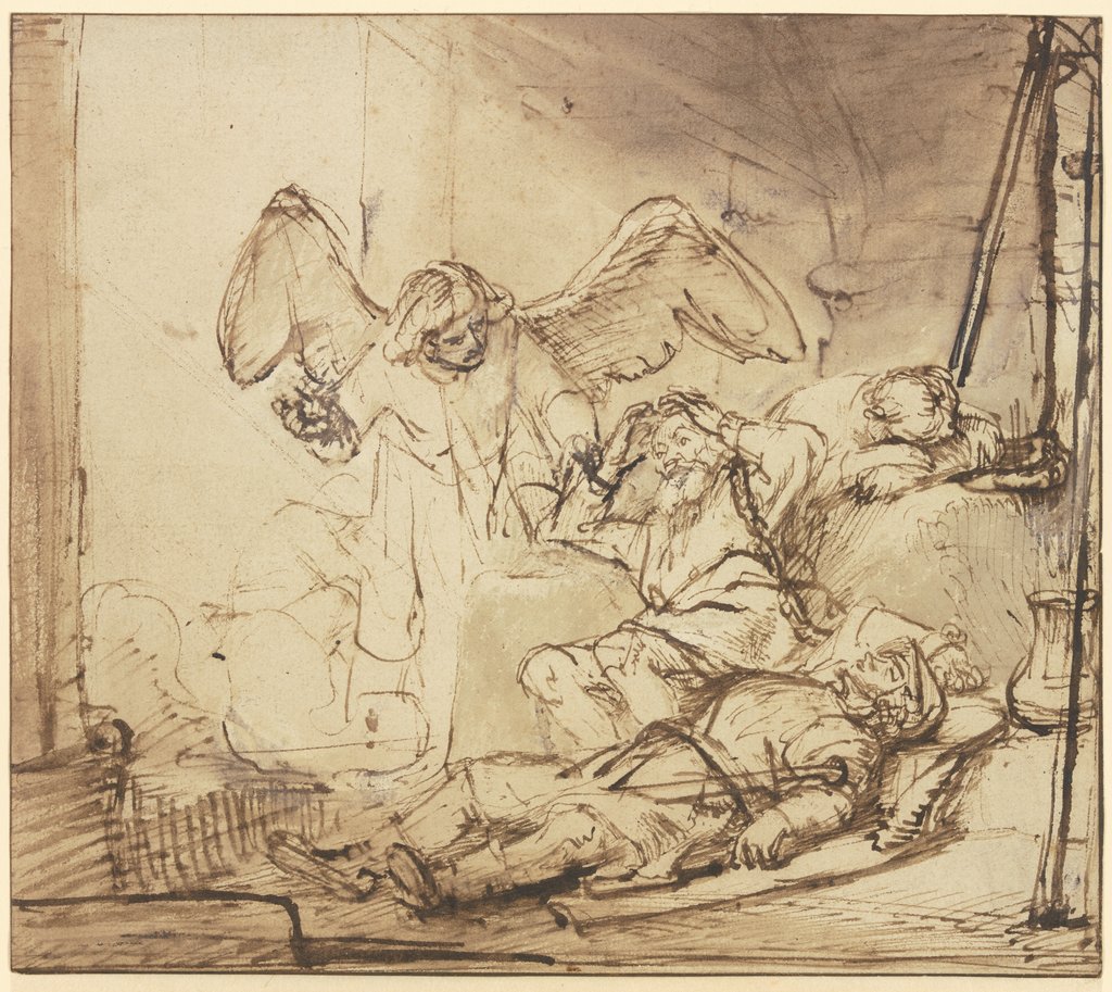 Die Befreiung Petri, Rembrandt Harmensz. van Rijn;  Schule