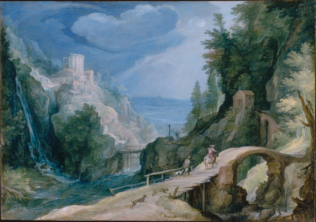 Landschaft bei Tivoli, Paul Bril;  Umkreis