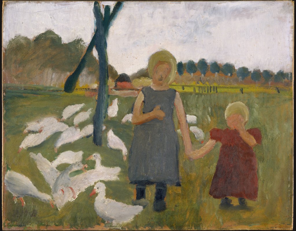 Kids with Geese, Paula Modersohn-Becker