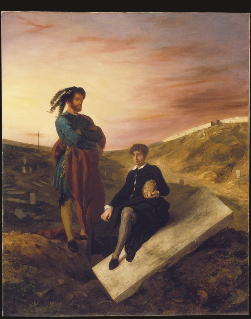 Hamlet und Horatio auf dem Friedhof, Eugène Delacroix