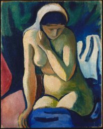 Naked Girl with Headscarf