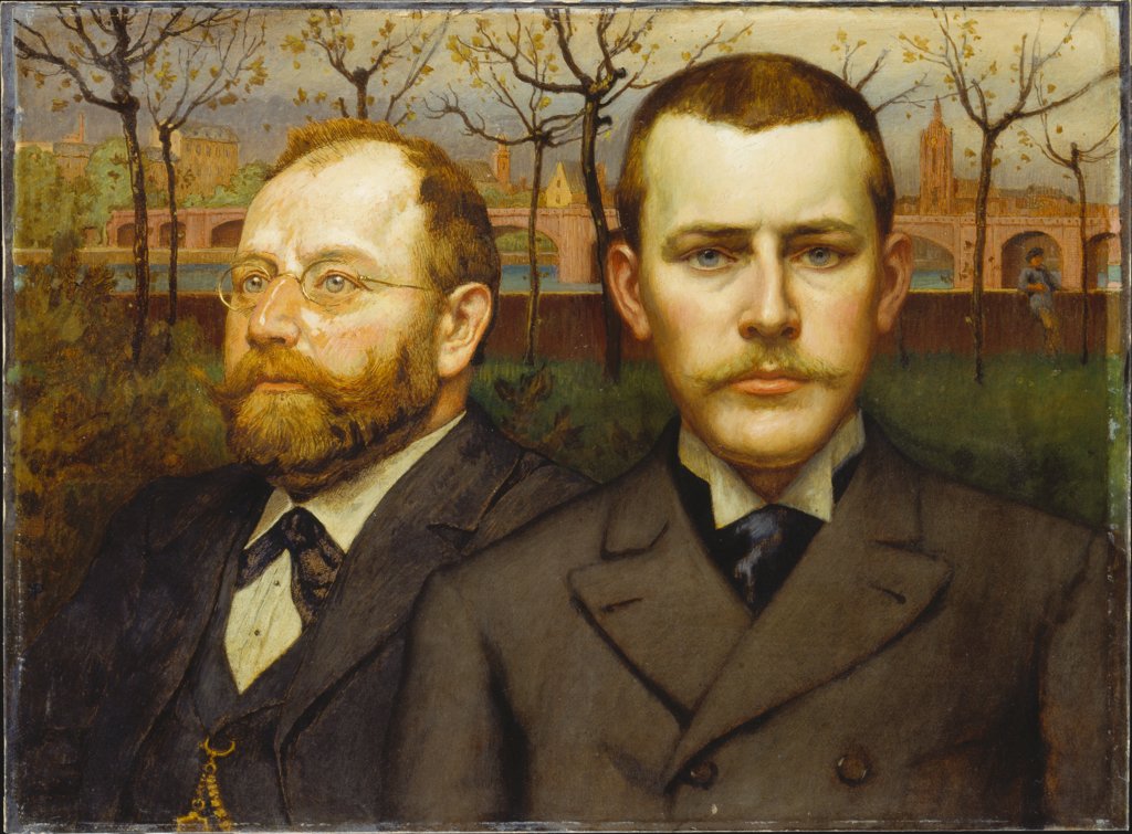 Double Portrait of Heinrich Pallmann and Heinrich Weizsaecker, Karl von Pidoll