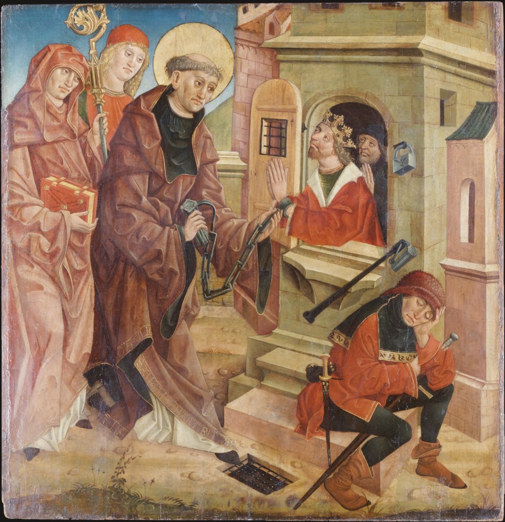 Der hl. Leonhard befreit Gefangene, Österreichischer Meister um 1490