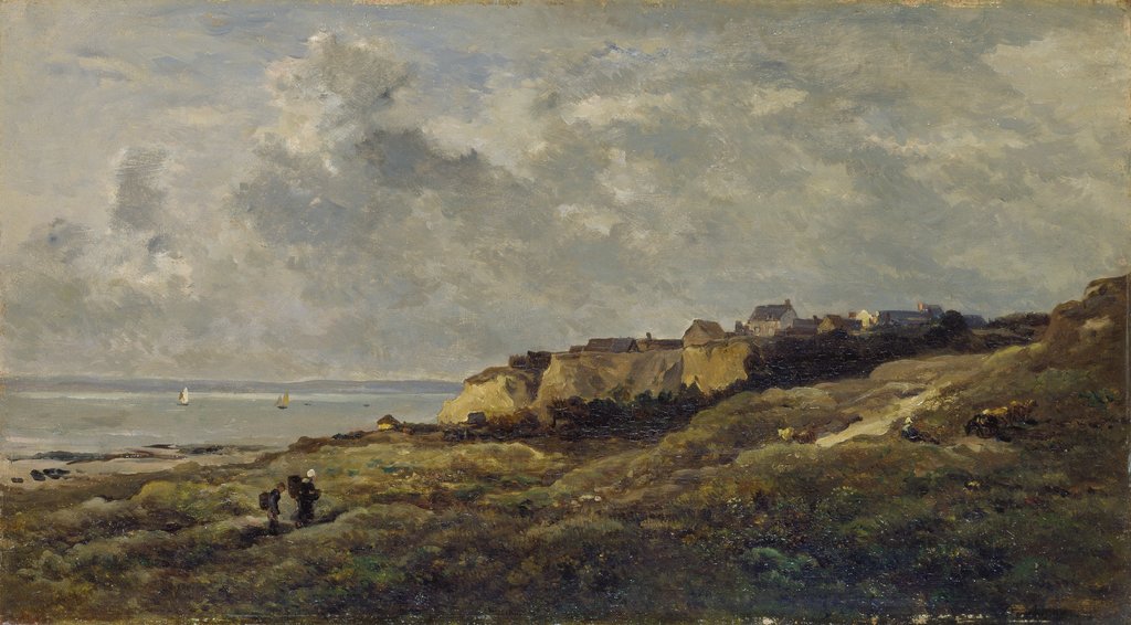 Coastal Landscape in Normandy (Villerville-sur-Mer), Charles François Daubigny