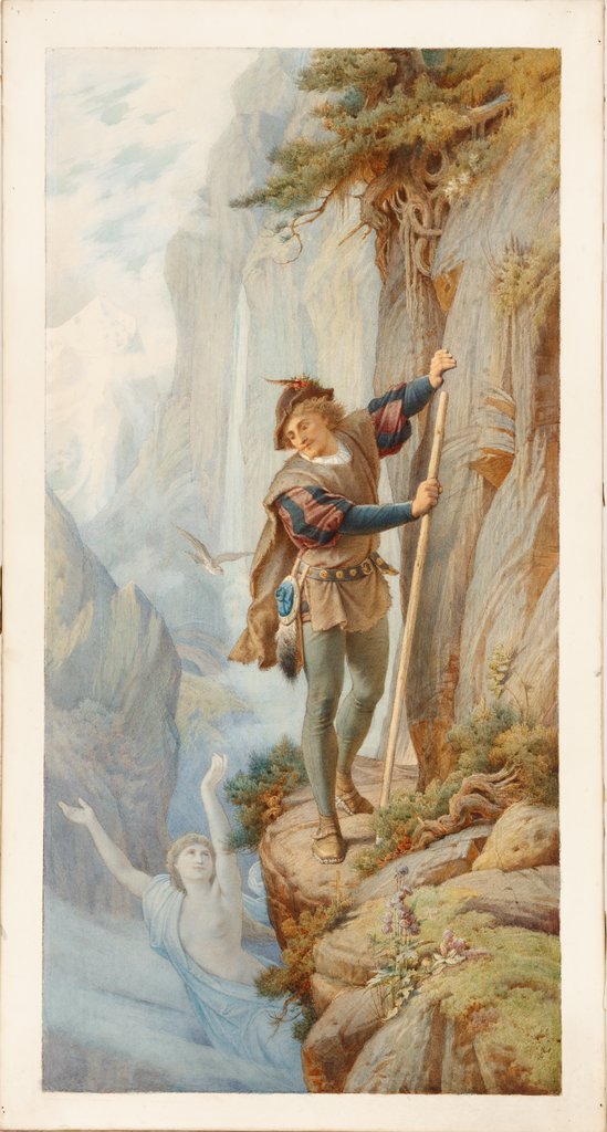 Illustration zu Schillers "Berglied" (linker Teil), Leopold von Bode