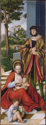 Maria Kleophas und Alphäus (mit den Zügen Friedrichs des Weisen), sowie zwei ihrer Söhne