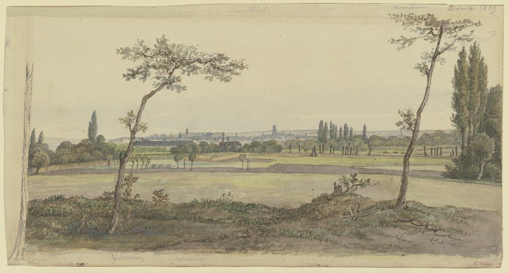 View of Frankfurt on the Main, Carl Morgenstern