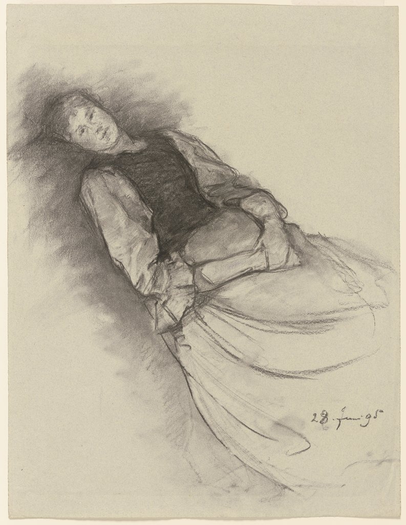 Anna Auer ruhend, Louis Eysen
