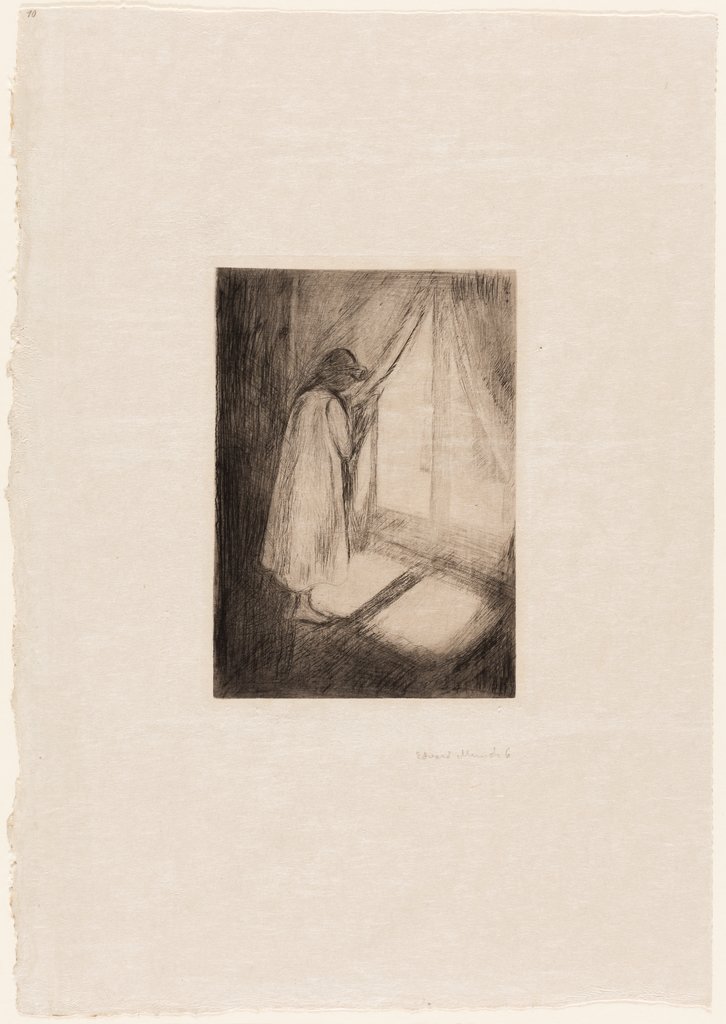Das Mädchen am Fenster, Edvard Munch