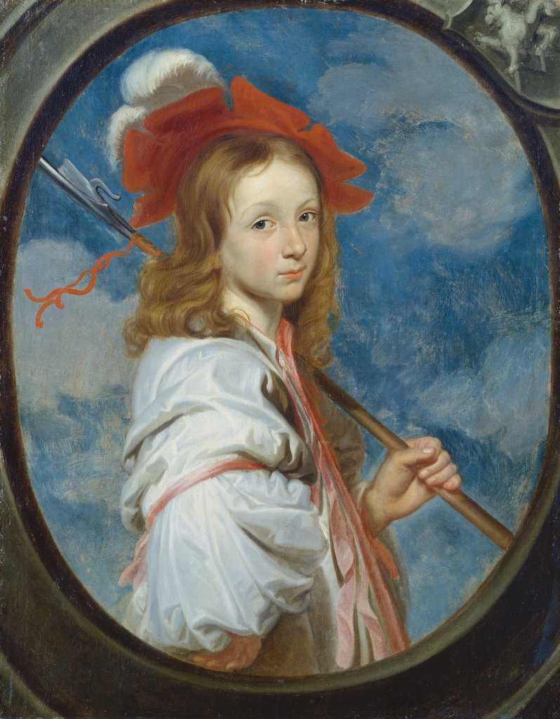 Bildnis eines Mädchens als Schäferin, vermutlich Katharina Elisabeth von Schönborn (1652-1707), Unbekannt, 17. Jahrhundert;  möglicherweise Ary de Vois (?)