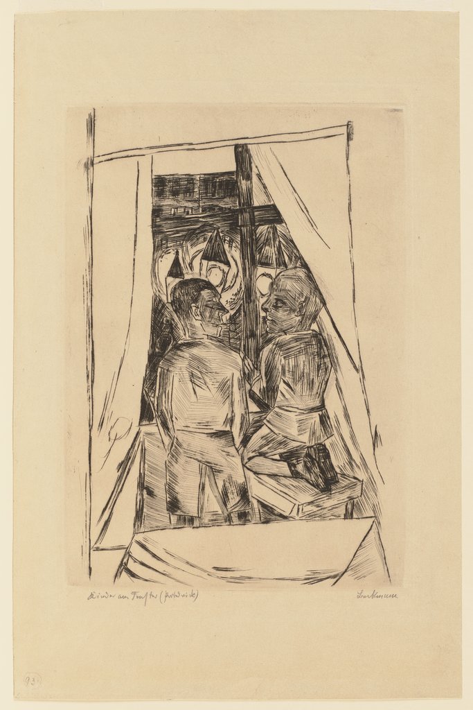 Kinder am Fenster, Max Beckmann