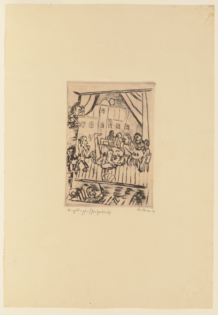 Wrestlers, Max Beckmann