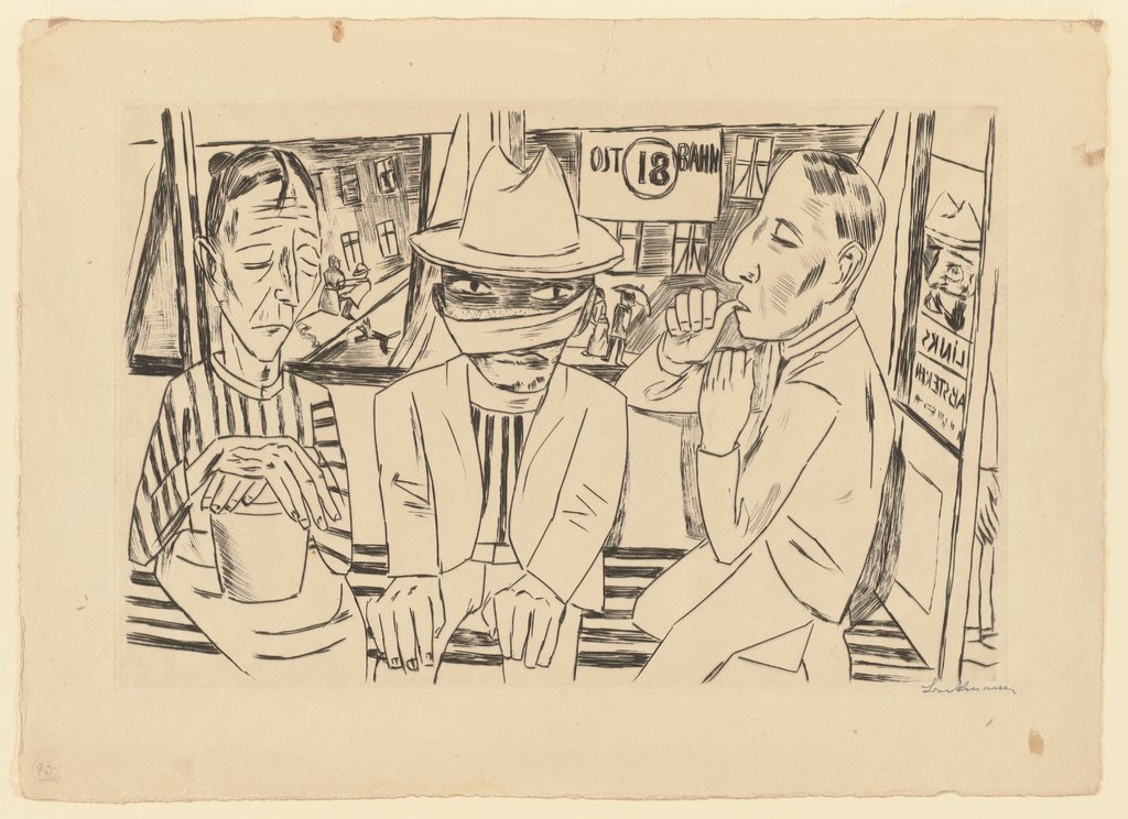 In der Trambahn, Max Beckmann