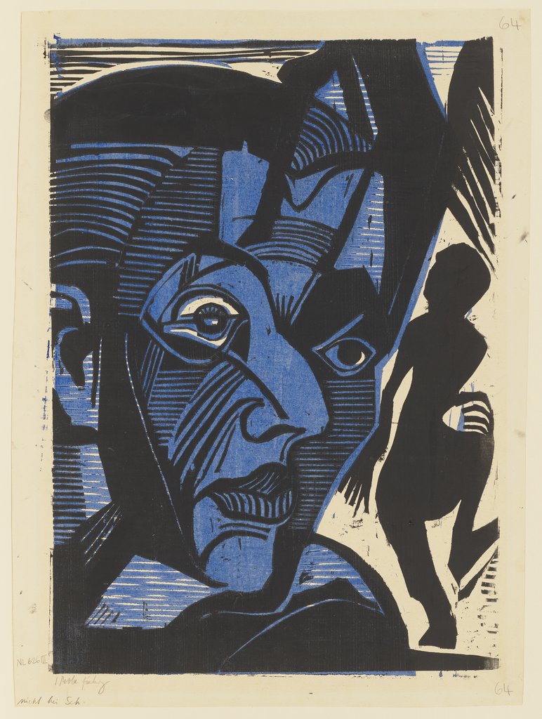 Self-Portrait (Melancholy of the Mountains), Ernst Ludwig Kirchner