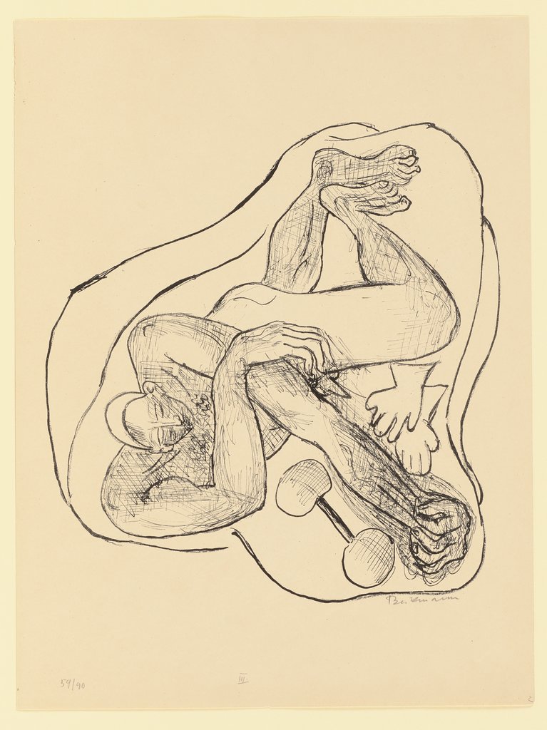 Sleeping Athlete, Max Beckmann