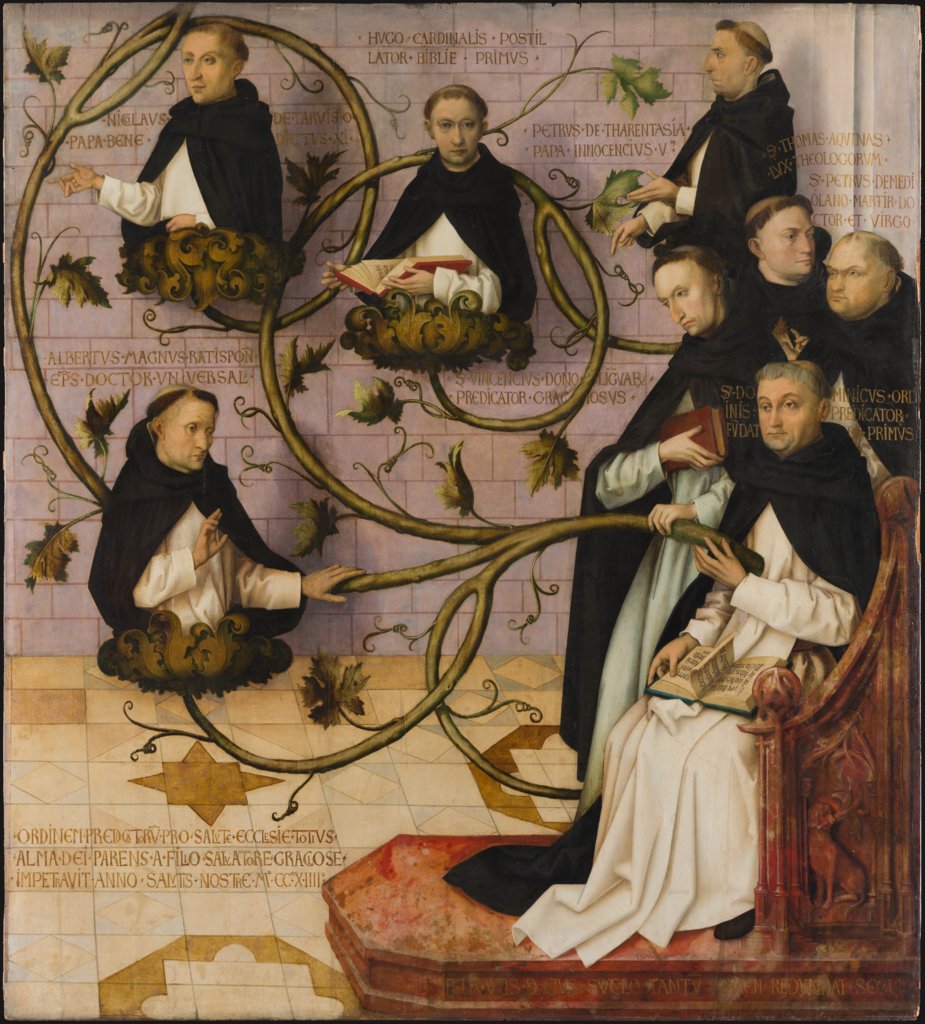 Stammbaum der Dominikaner (unterer Teil), Hans Holbein d. Ä.