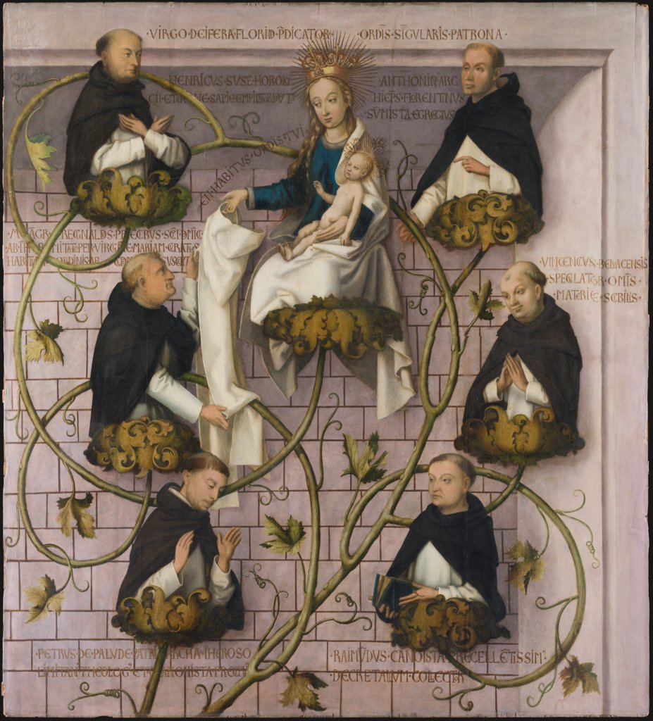 Stammbaum der Dominikaner (oberer Teil), Hans Holbein d. Ä.