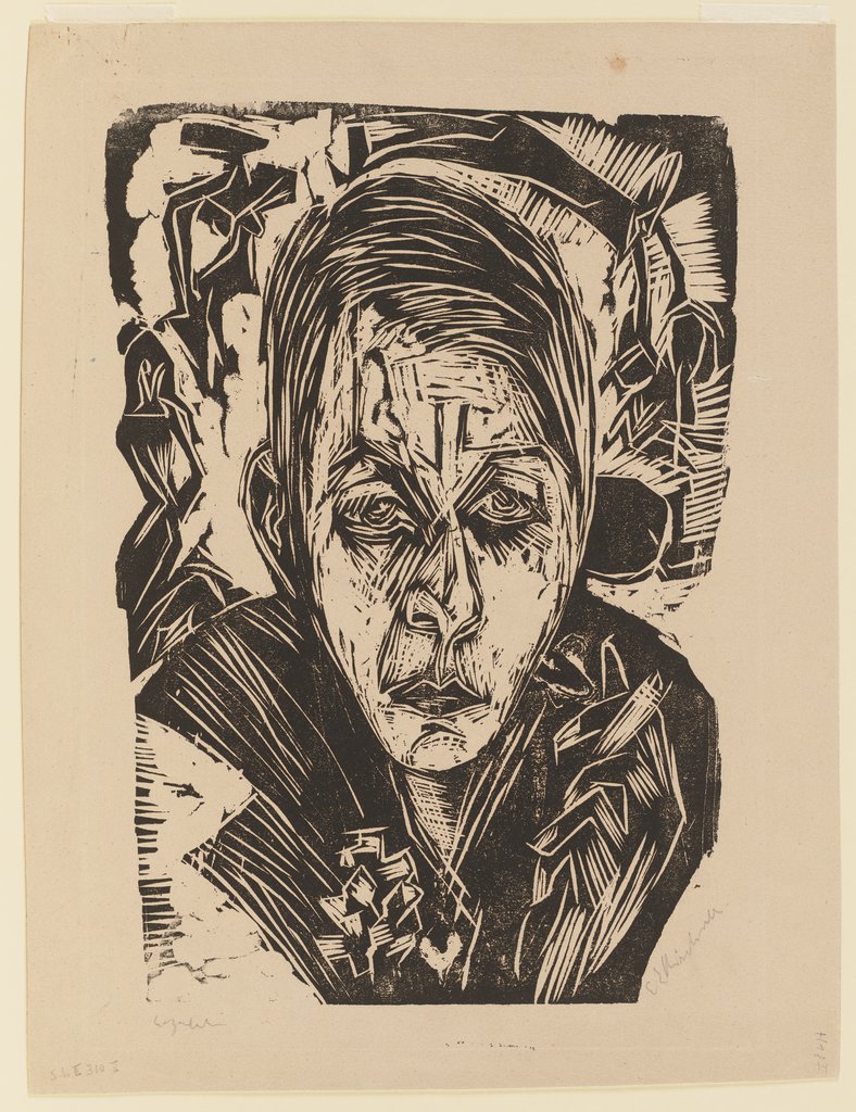 Junges Mädchen mit Zigarette (Nele van de Velde), Ernst Ludwig Kirchner
