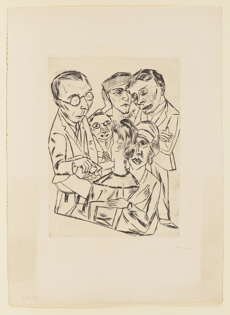 The Draftsman in Society, Max Beckmann