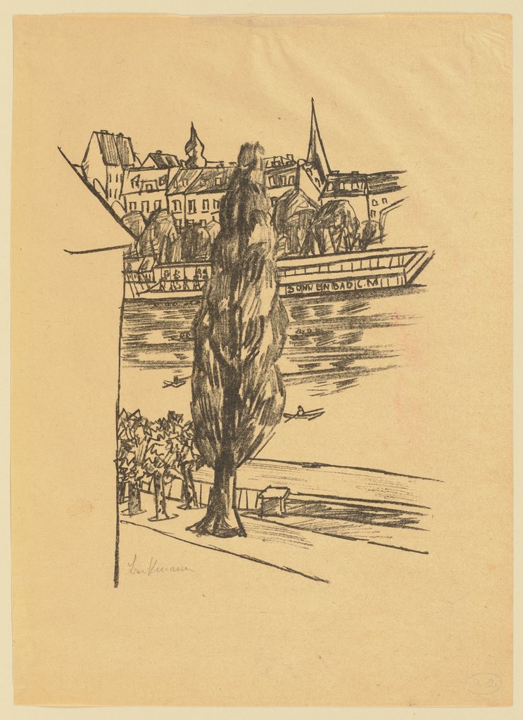 Flusslandschaft, Max Beckmann