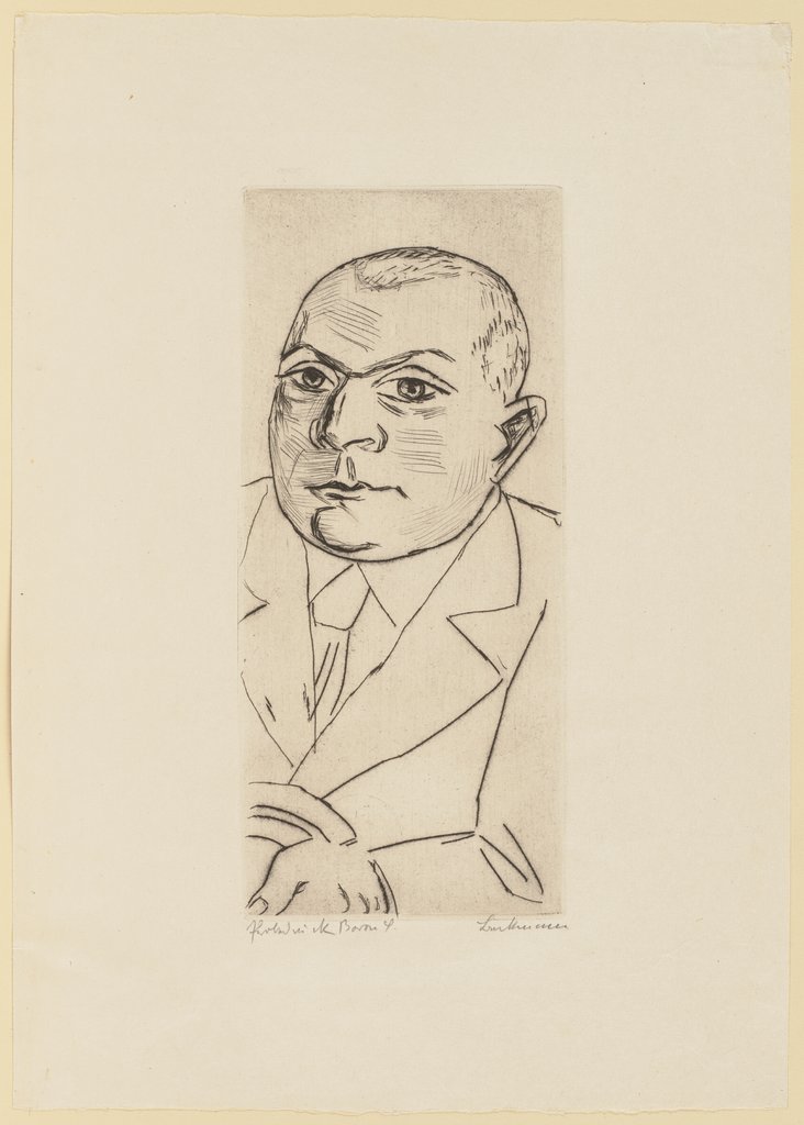 Portrait of Baron Simolin I (Small Version), Max Beckmann