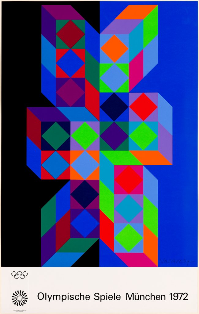 Olympia poster Munich, Victor Vasarely