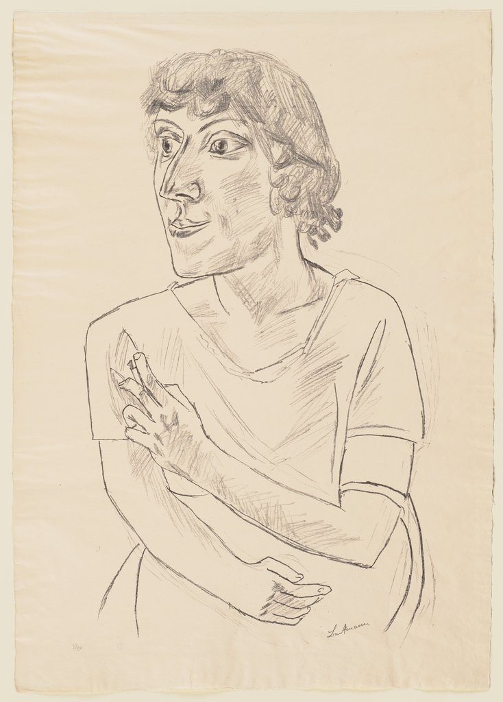 Sarika mit Zigarette, Max Beckmann