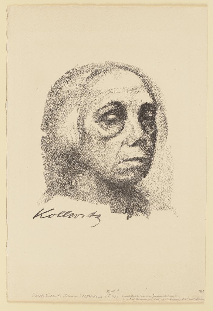 Small Self-Portrait, Käthe Kollwitz