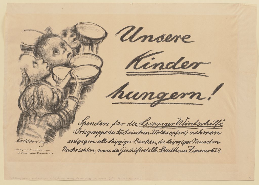Deutschlands Kinder hungern!, Käthe Kollwitz