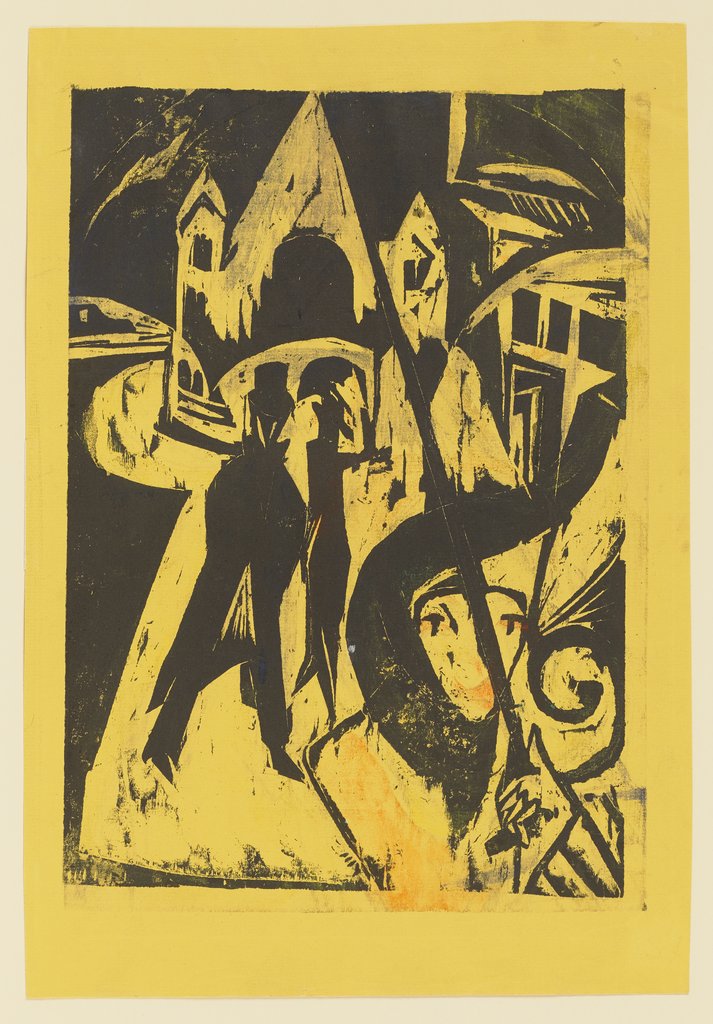 Kokotte auf der Straße, Ernst Ludwig Kirchner
