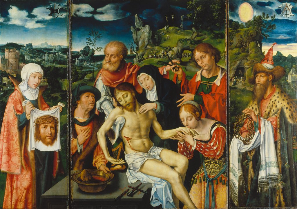 Triptychon mit der Beweinung Christi, Joos van Cleve