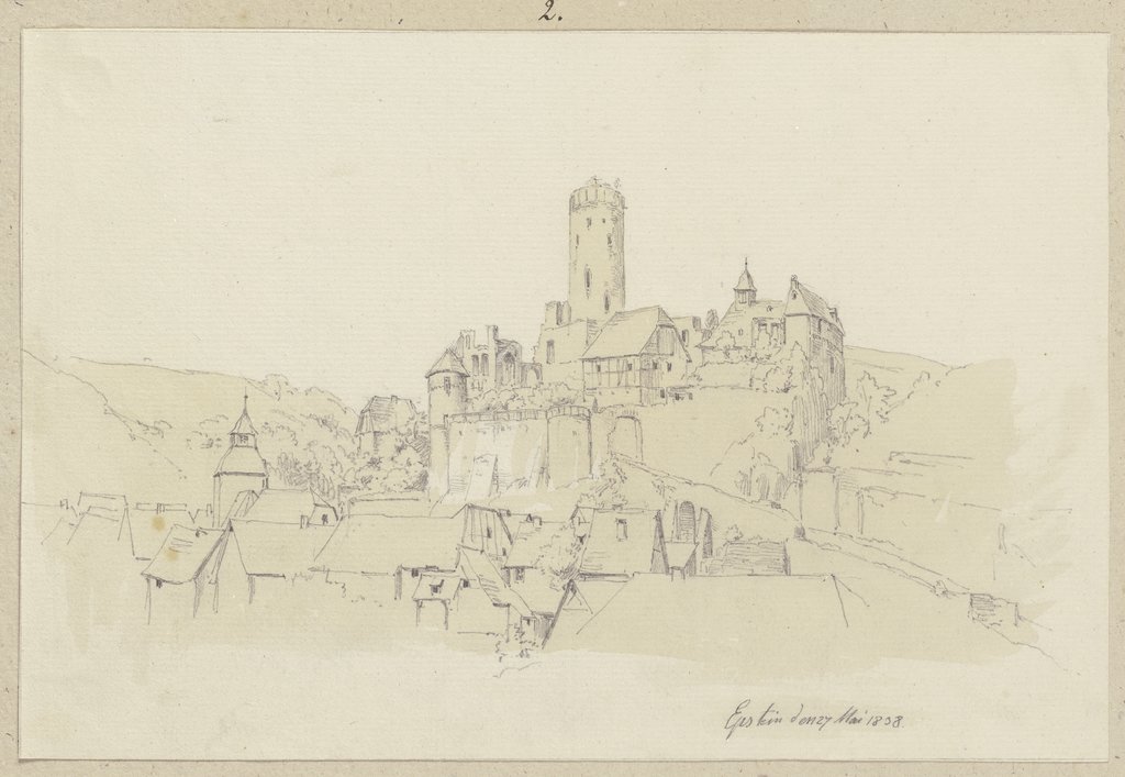 Eppstein with castle, Carl Theodor Reiffenstein